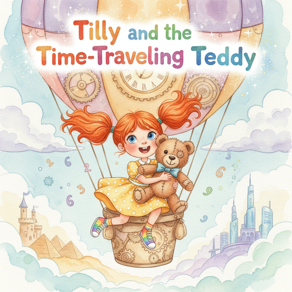 Cover image for Tilly and the Time-Traveling Teddy
