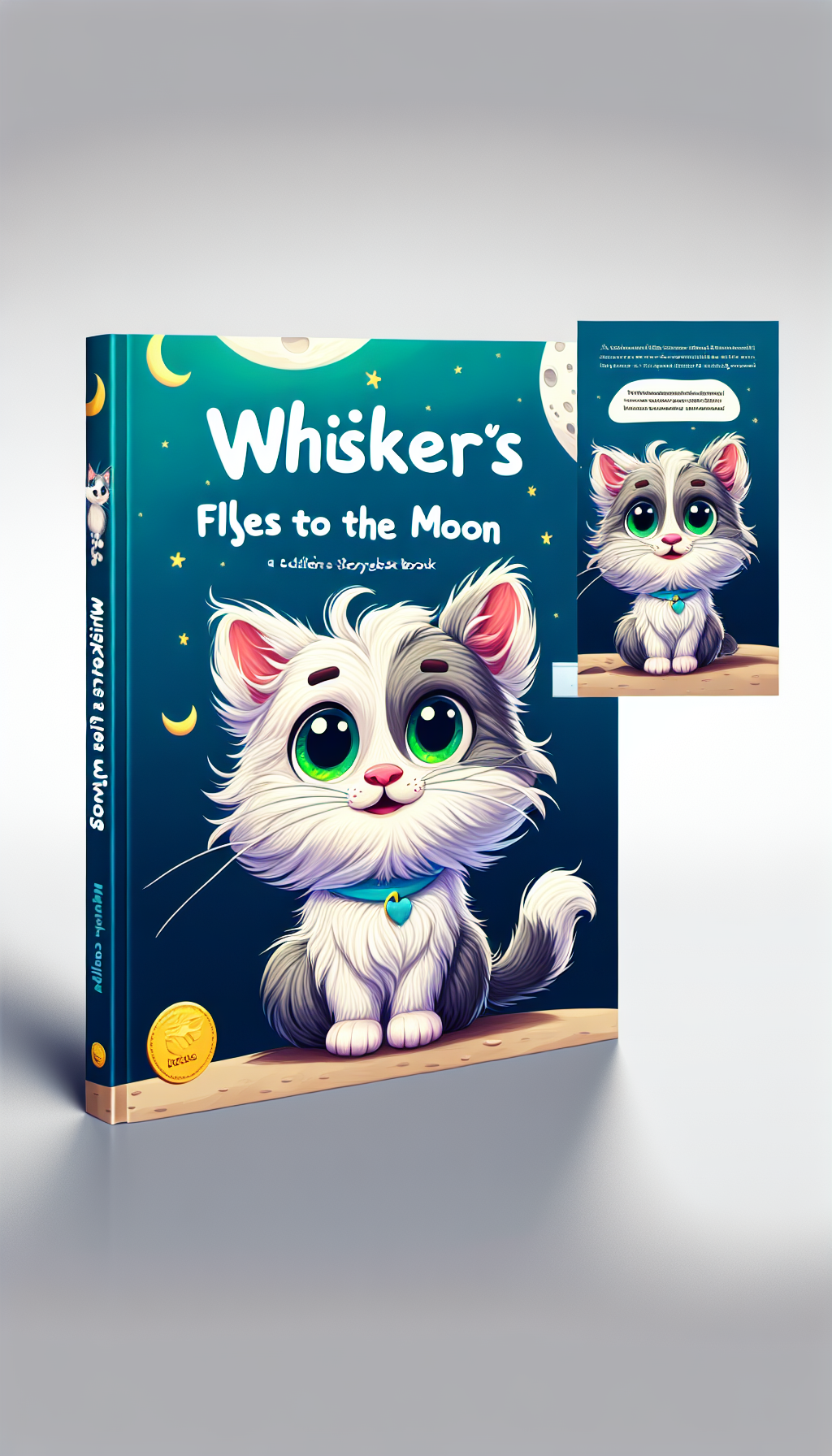 Cover image for Whiskers Flies to the Moon