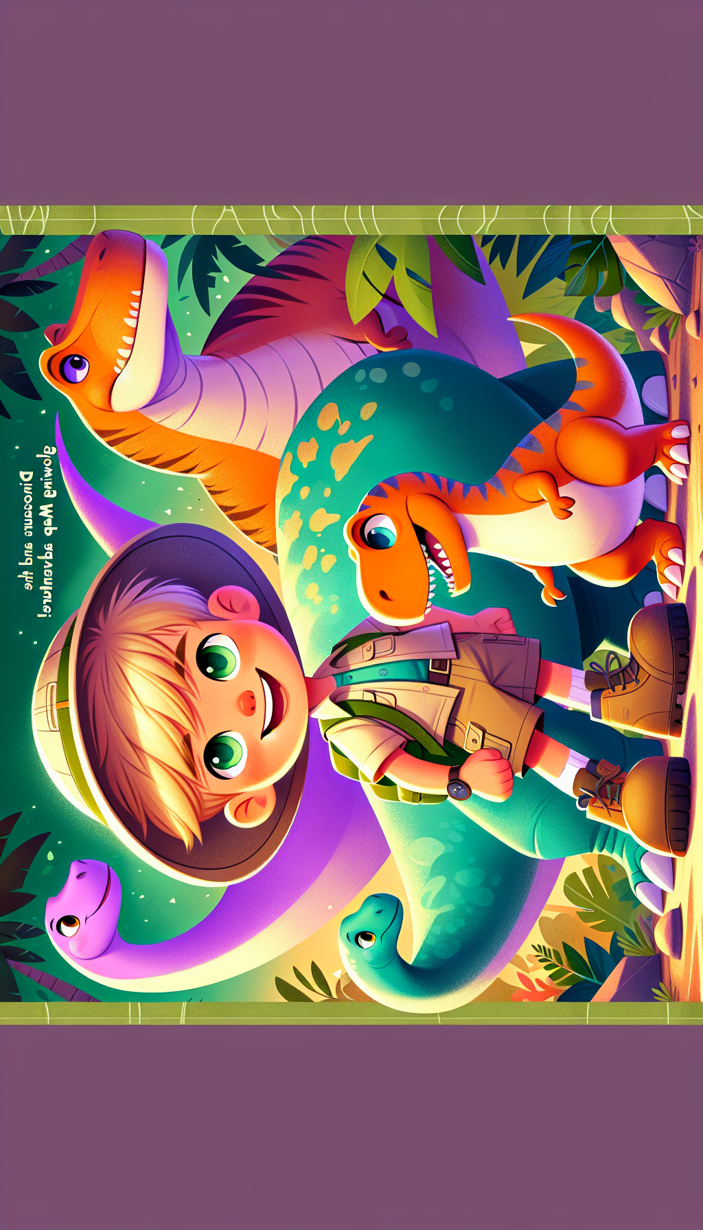 Cover image for Dinosaurs and the Glowing Map Adventure